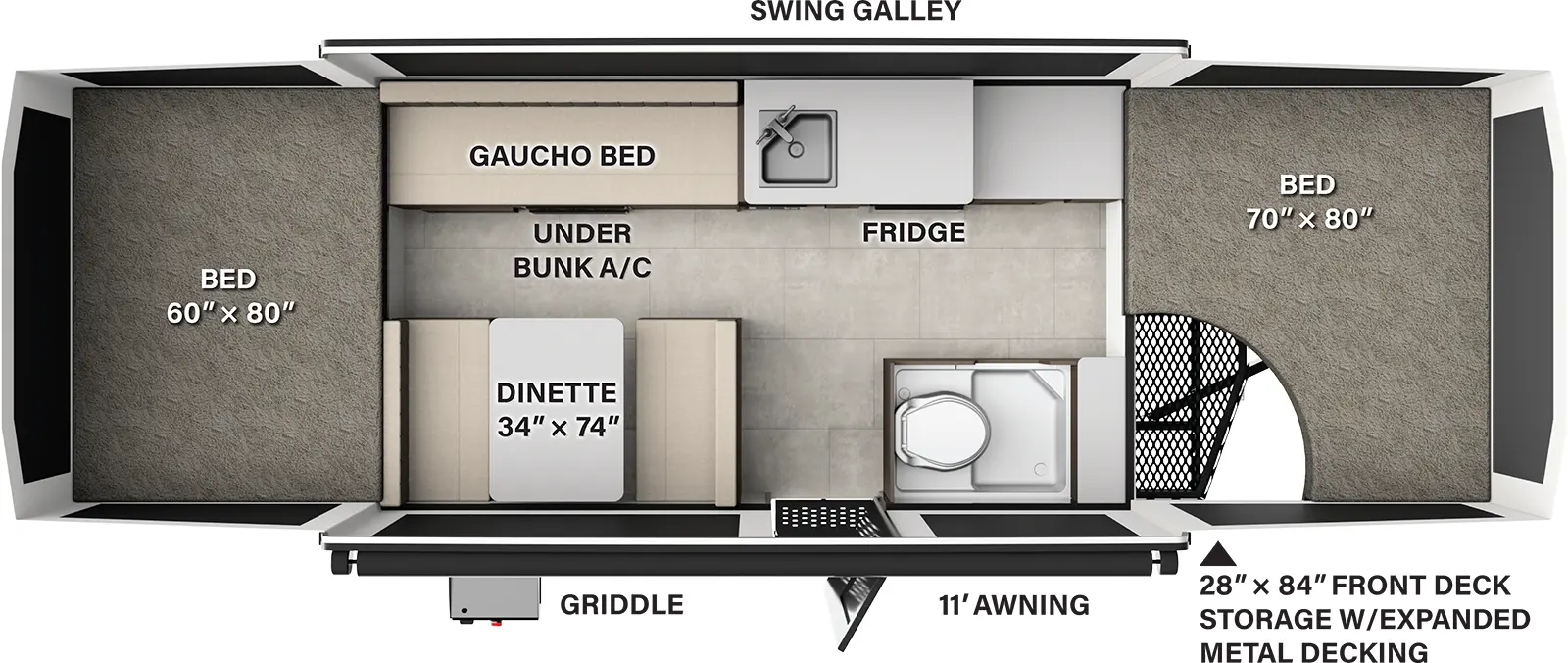 Flagstaff Tent 227MT Floorplan